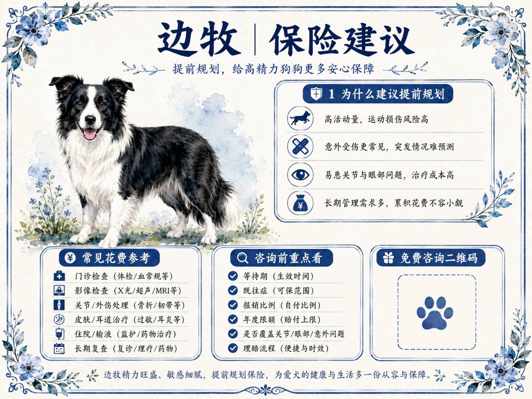 边牧犬保障规划图卡