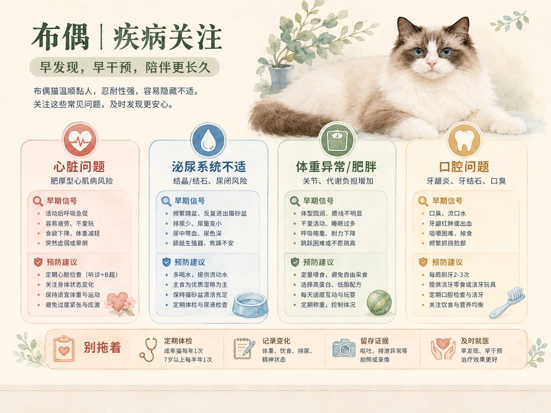布偶猫疾病风险图卡
