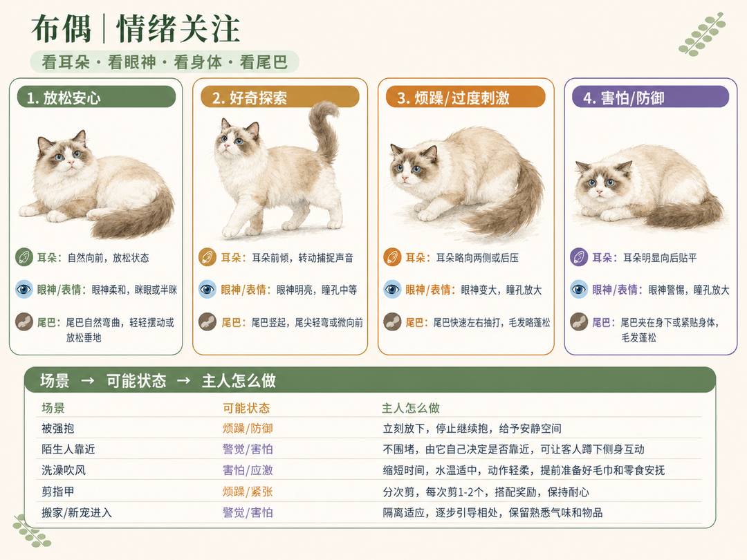 布偶猫情绪关注图卡