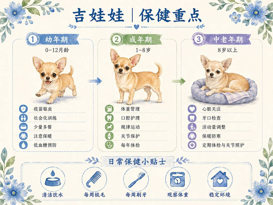 吉娃娃分龄保健图卡