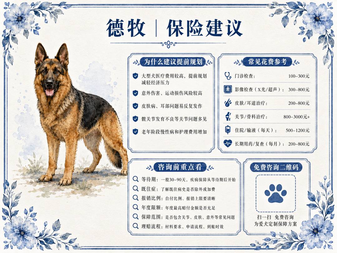 德牧犬保障规划图卡