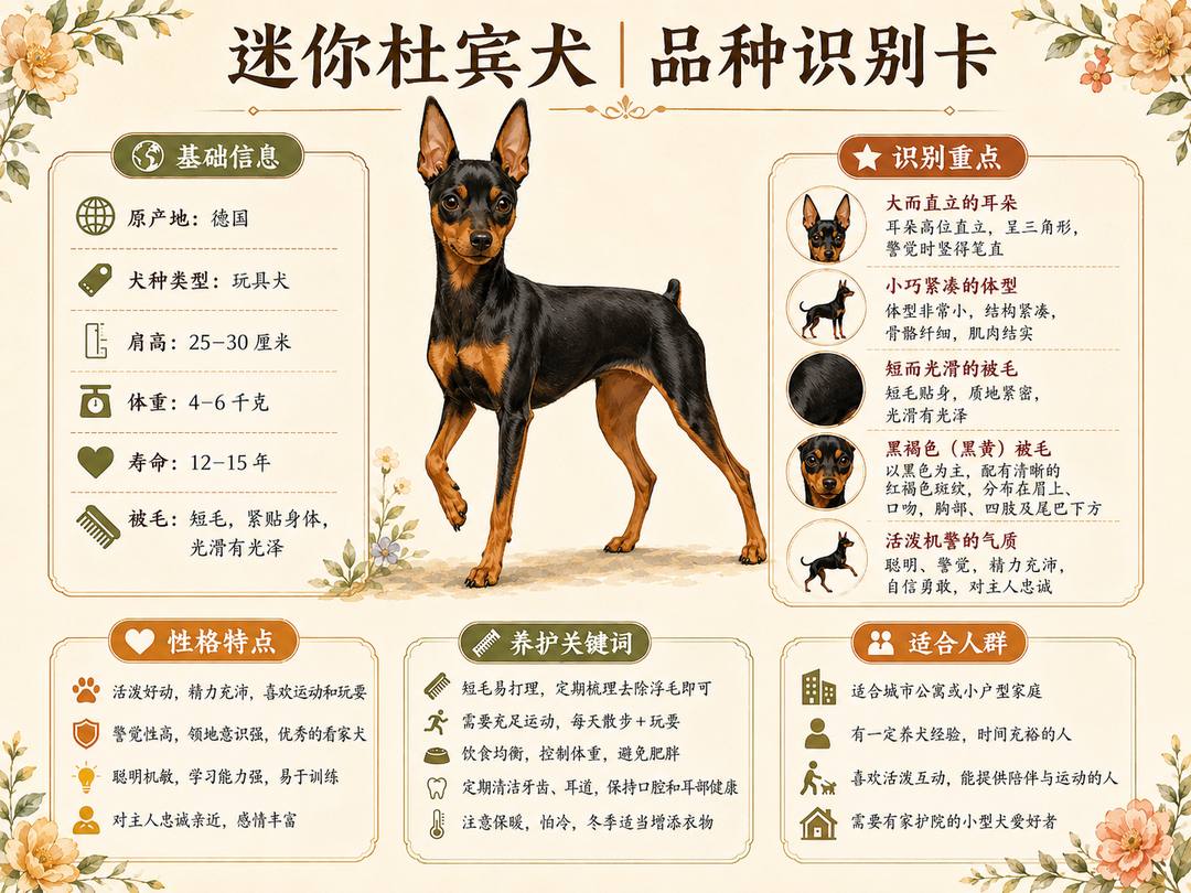 小鹿犬品种识别信息图