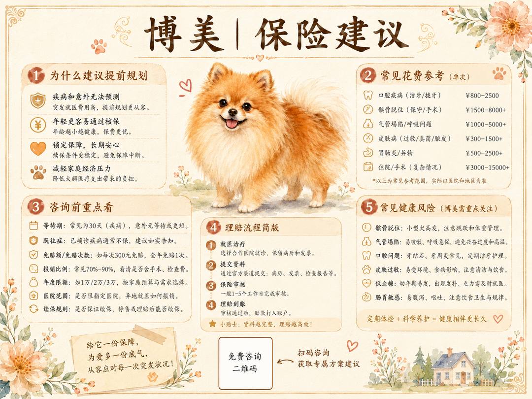 博美犬保障规划图卡