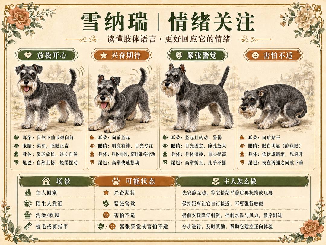 雪纳瑞情绪关注图卡