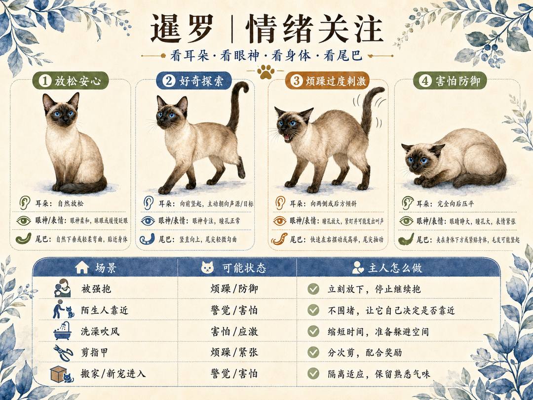 暹罗猫情绪关注图卡