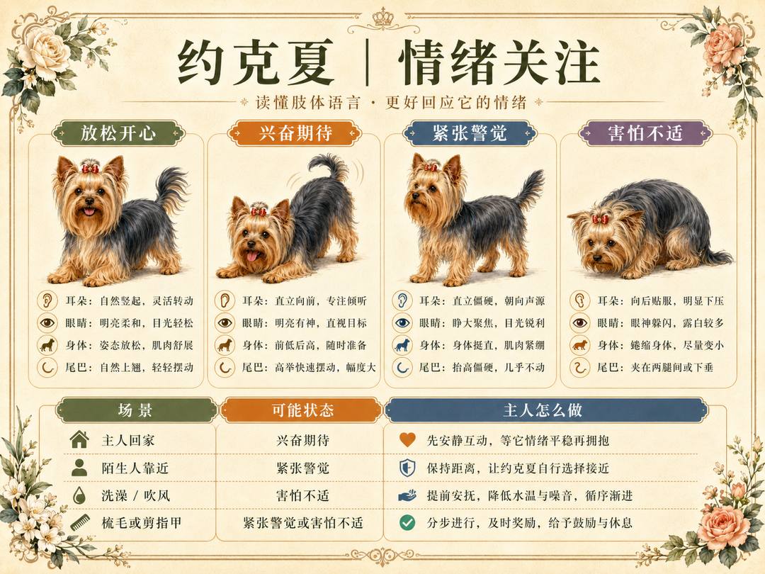约克夏情绪关注图卡
